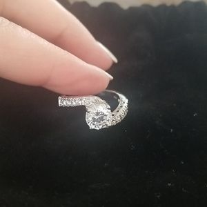 CZ sterling silver ring